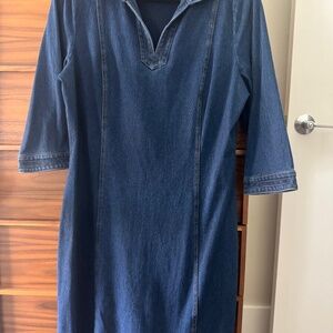 J. McLaughlin Stretch Denim Dress – Size L
